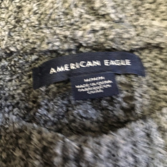 Medium American Eagle Charcoal gray crop sweater - Picture 2 of 4